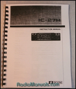 Icom IC-27H Instruction Manual - Click Image to Close